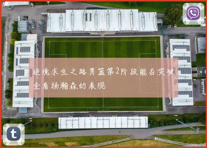 逆境求生之路男篮第2阶段能否突破全看杨瀚森的表现